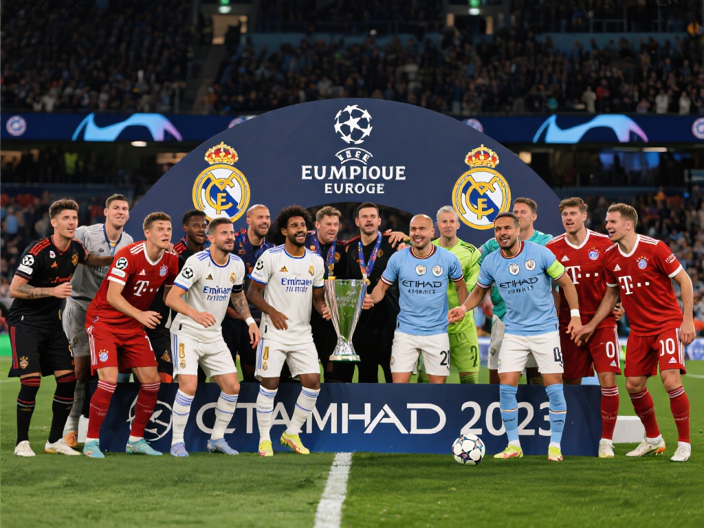 欧冠联赛汇聚了欧洲最顶尖的球队，从西甲的皇家马德里
